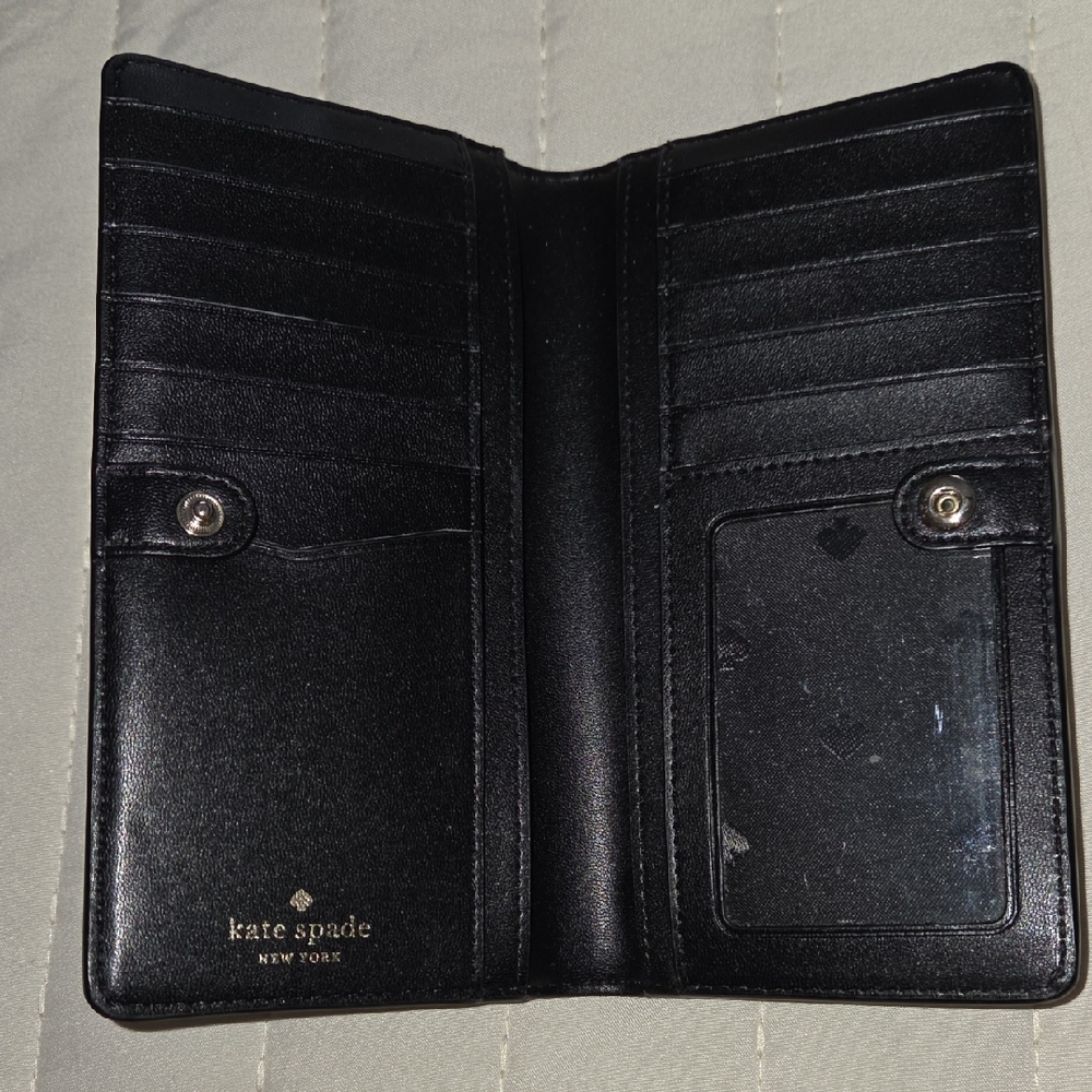 Kate Spade Black Wallet with White Dots - Picture 6 of 6